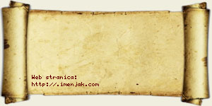 Jana Aćimac vizit kartica